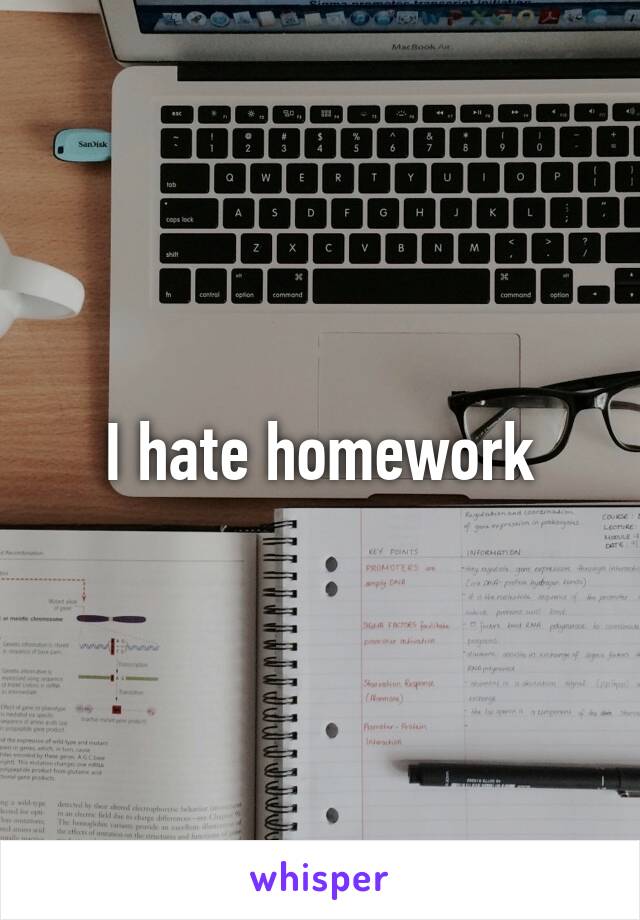 I hate homework