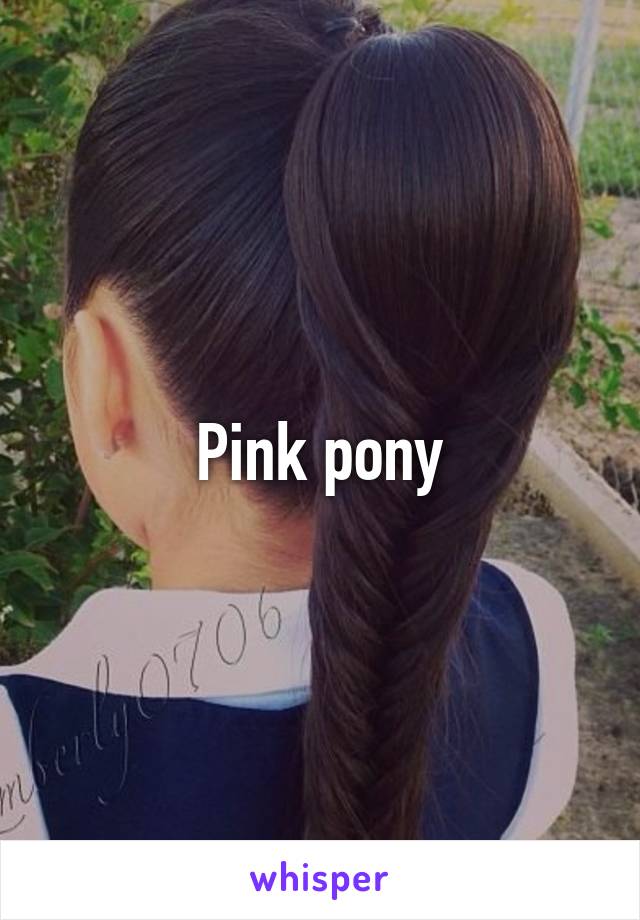 Pink pony