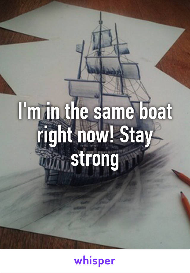 I'm in the same boat right now! Stay strong