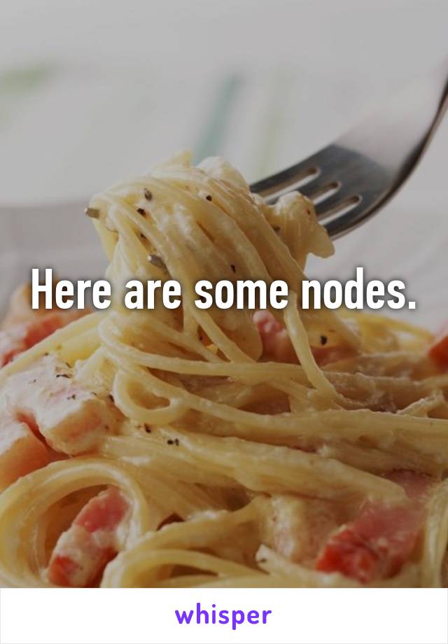 Here are some nodes.
