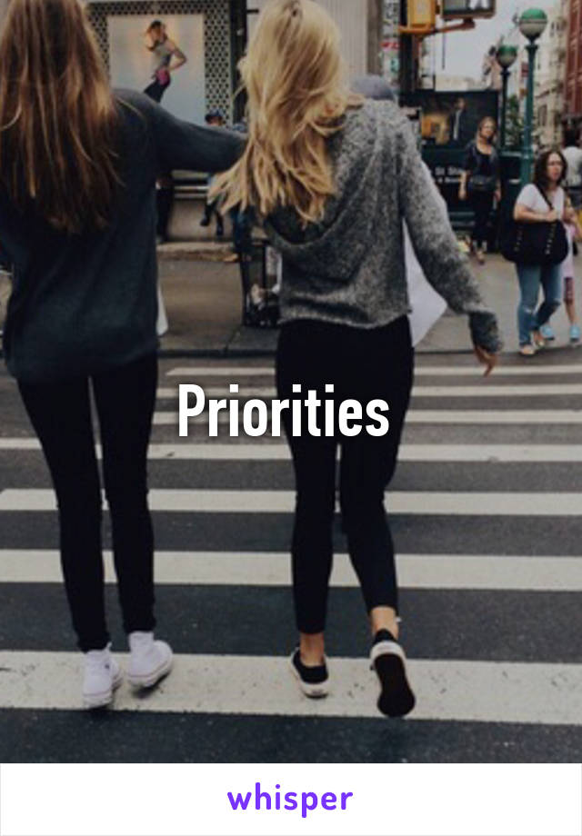 Priorities 