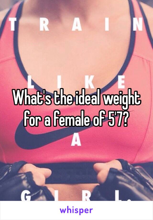 what-s-the-ideal-weight-for-a-female-of-5-7