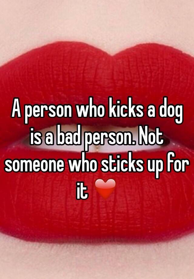 a-person-who-kicks-a-dog-is-a-bad-person-not-someone-who-sticks-up-for