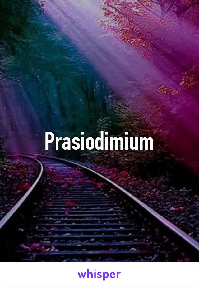 Prasiodimium