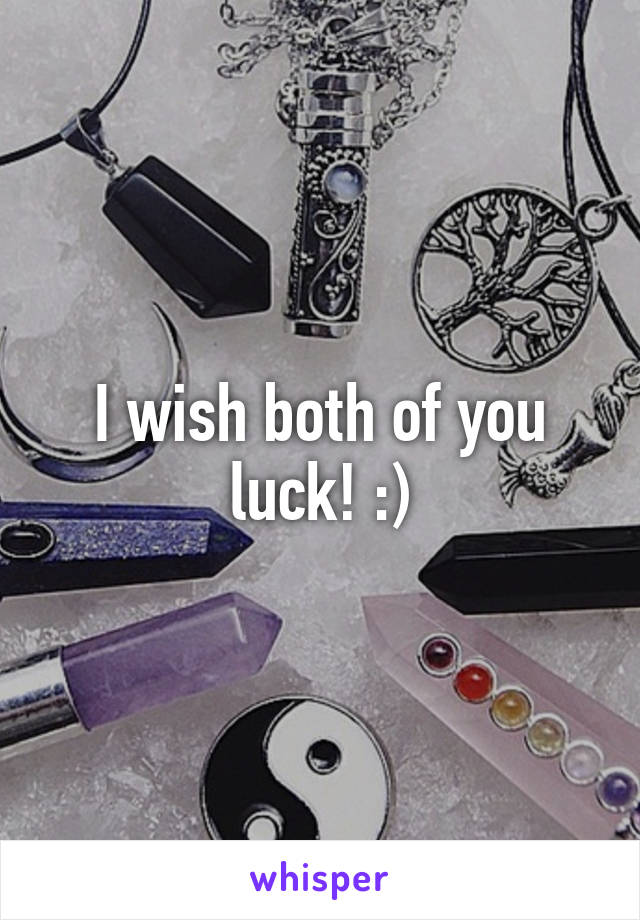 I wish both of you luck! :)