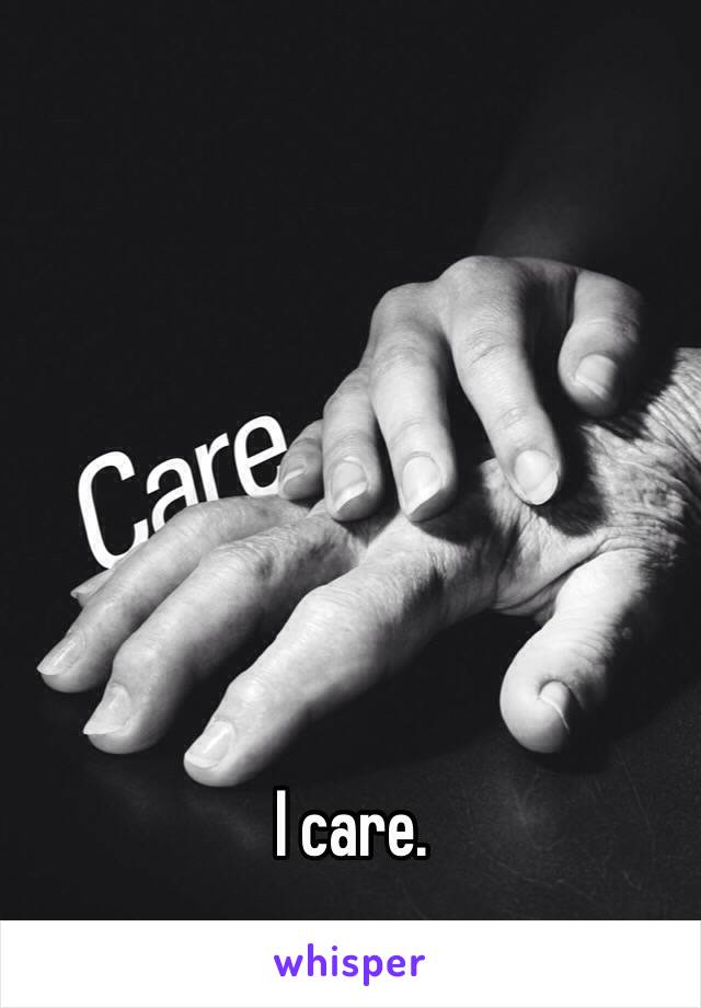 I care.