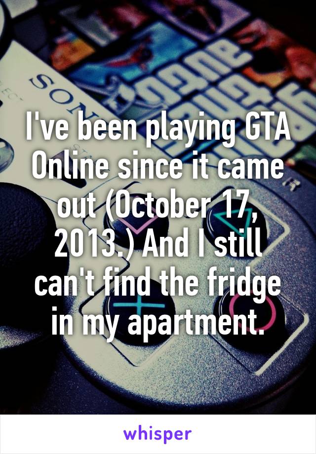 I've been playing GTA Online since it came out (October 17, 2013.) And I still can't find the fridge in my apartment.