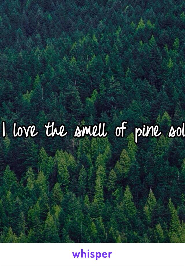 I love the smell of pine sol! ❤️