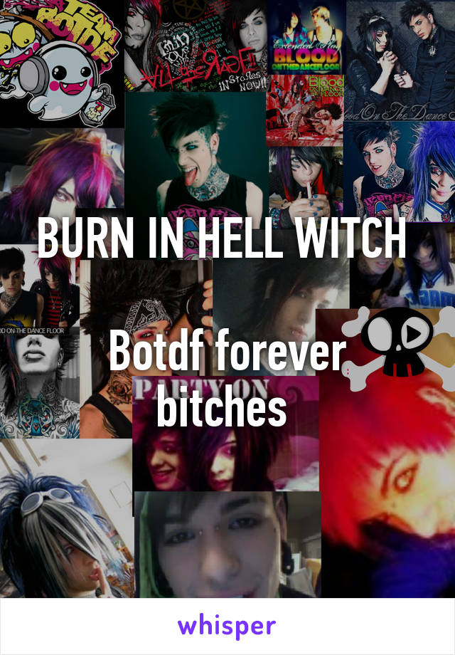 BURN IN HELL WITCH 

Botdf forever bitches 