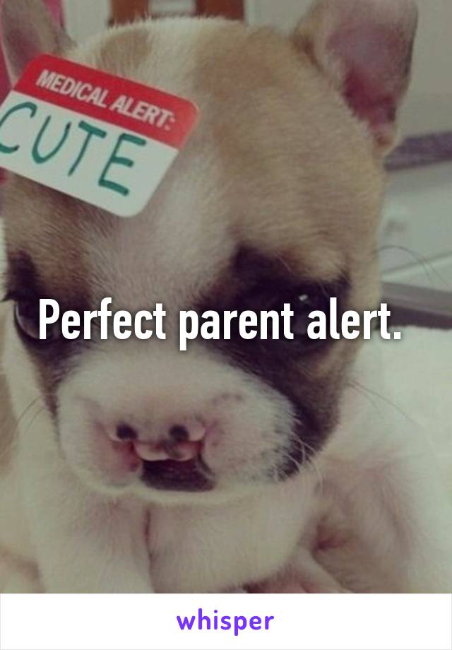 Perfect parent alert. 