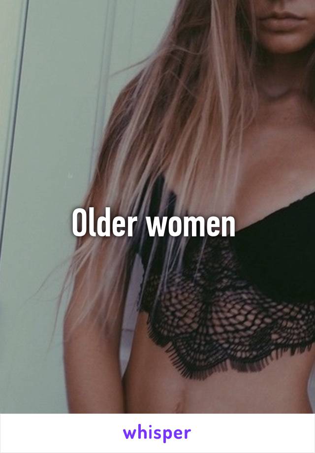 Older women 