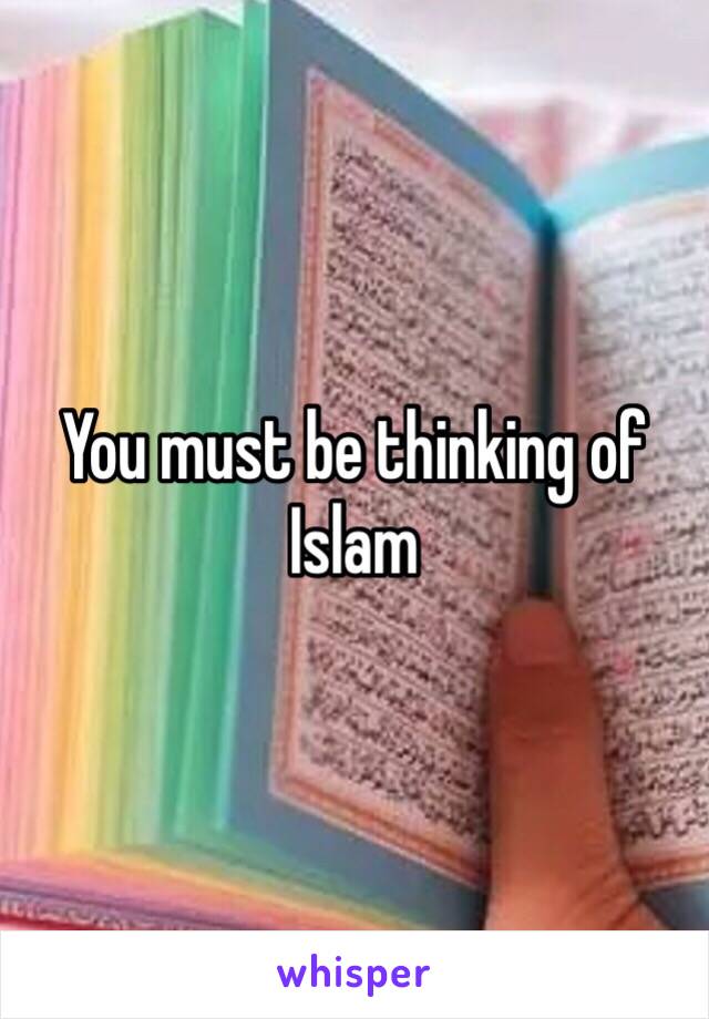 You must be thinking of Islam 