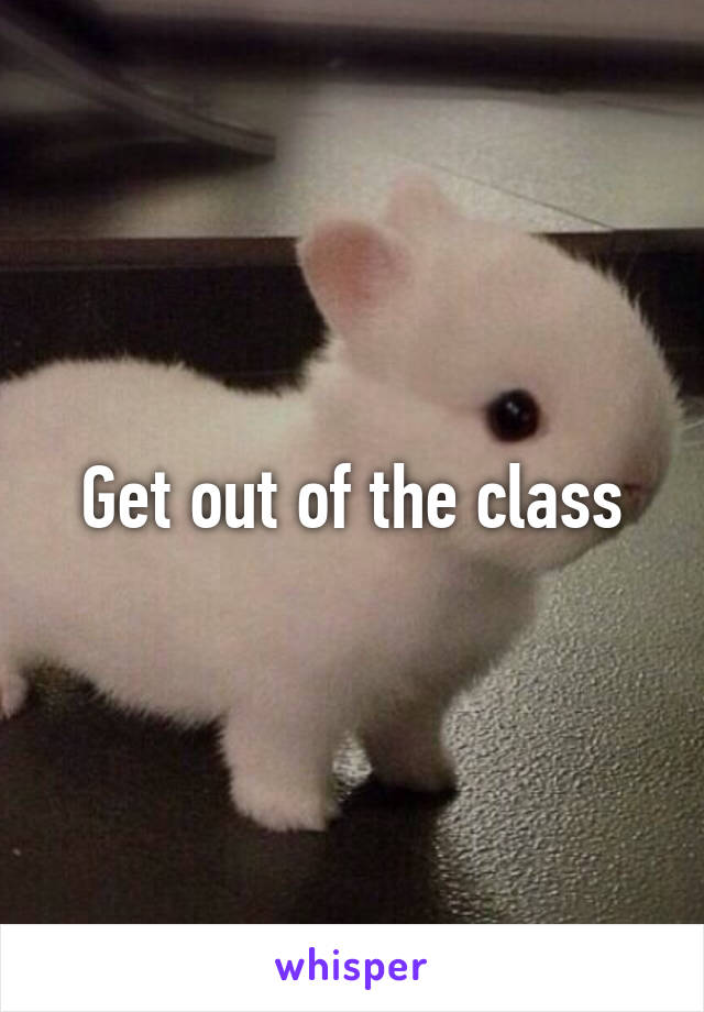 Get out of the class