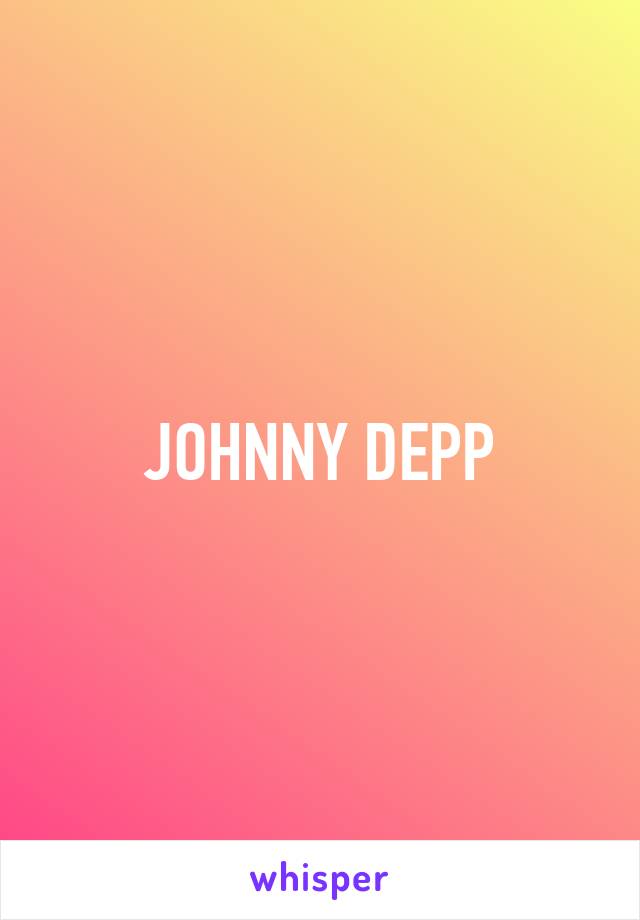 JOHNNY DEPP