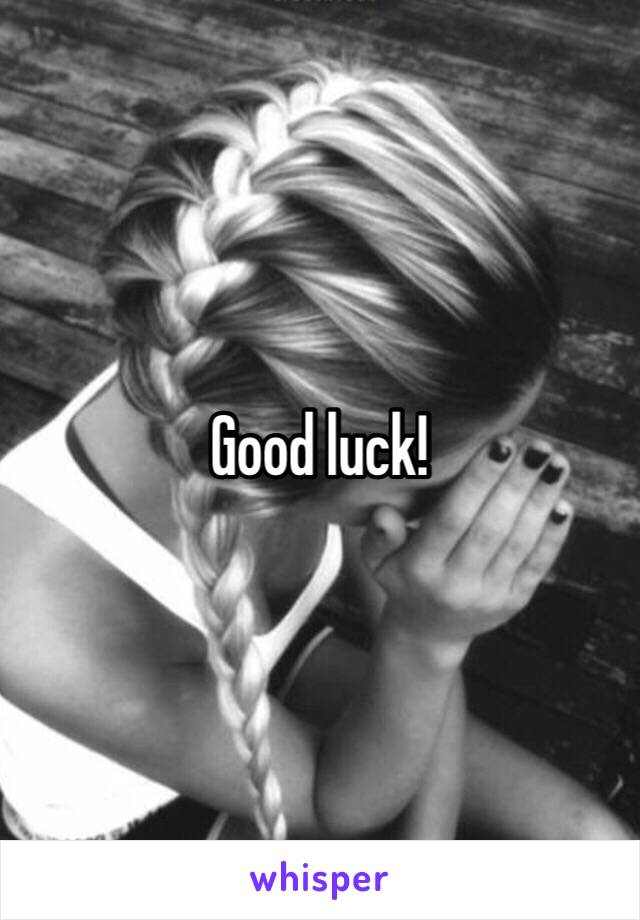 Good luck! 