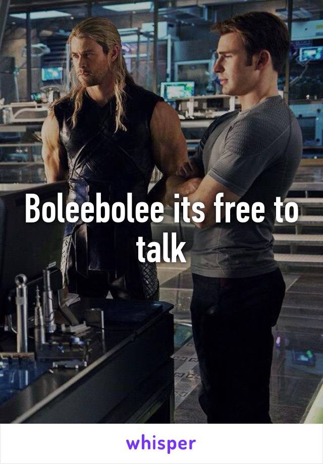 Boleebolee its free to talk