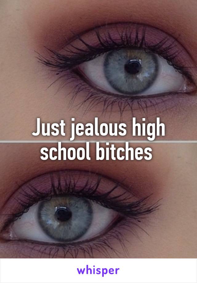 Just jealous high school bitches 