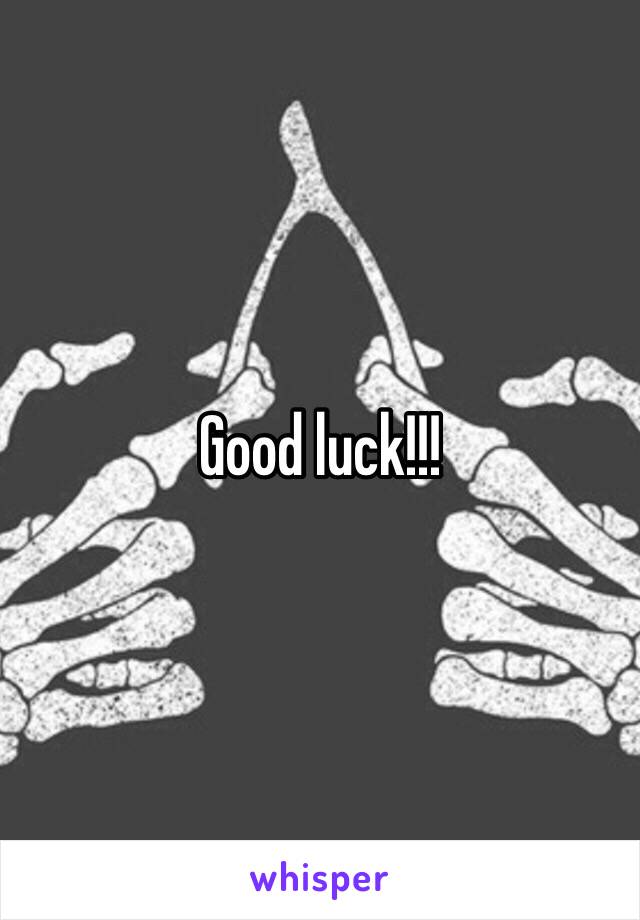 Good luck!!! 