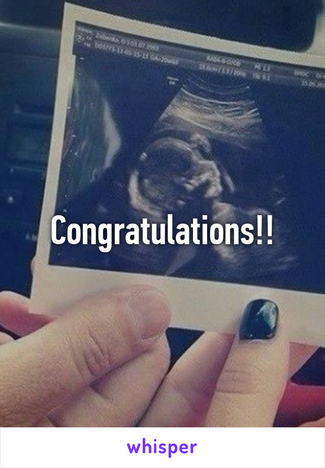 Congratulations!!