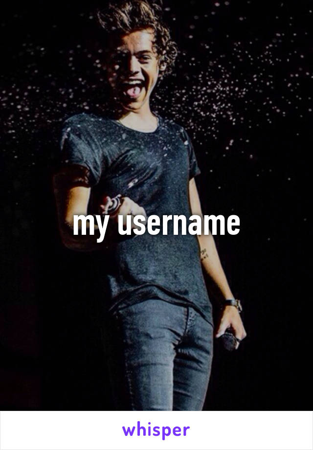 my username