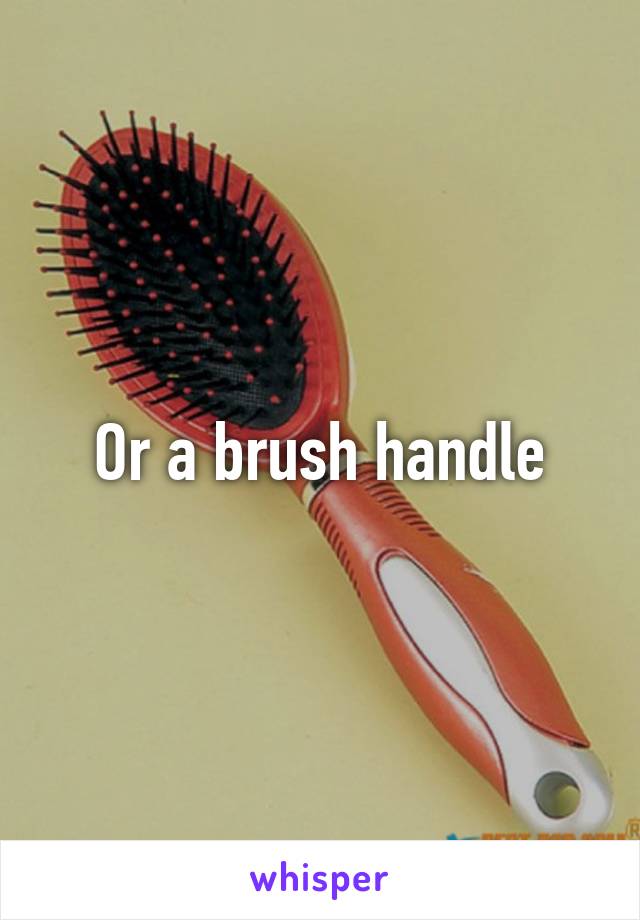 Or a brush handle