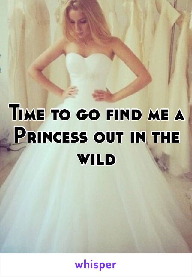 Time to go find me a Princess out in the wild