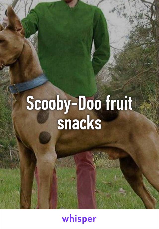 Scooby-Doo fruit snacks