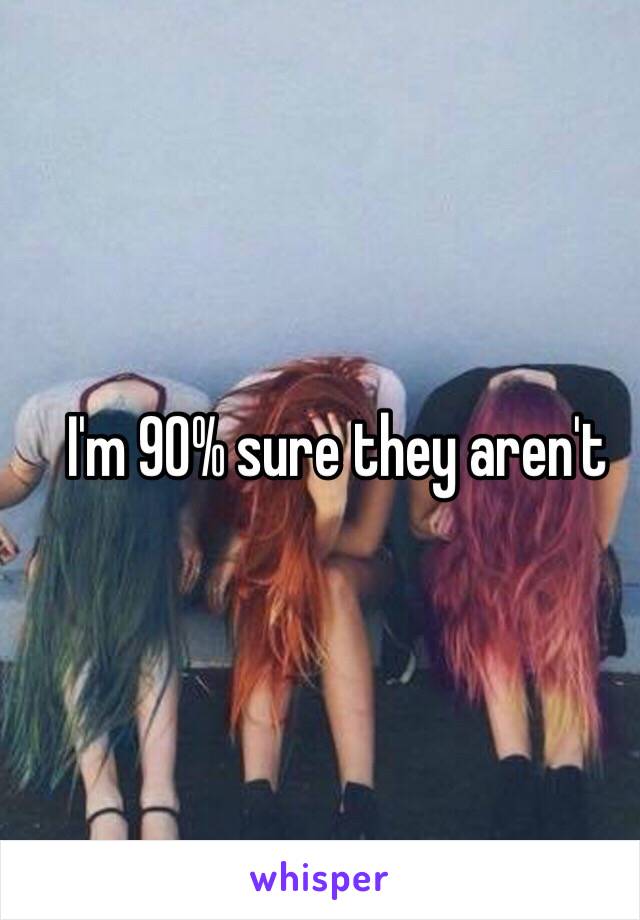 I'm 90% sure they aren't 