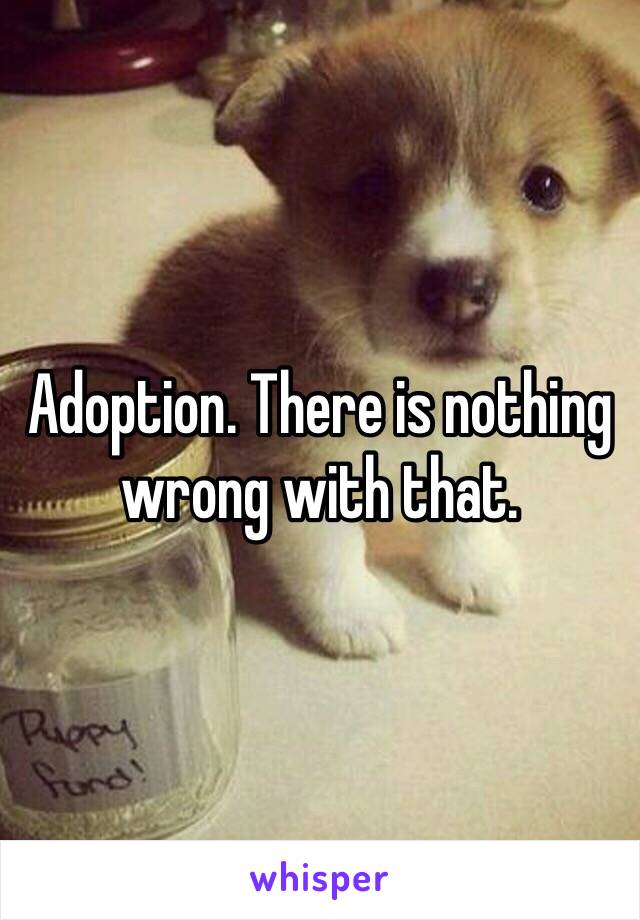 Adoption. There is nothing wrong with that.