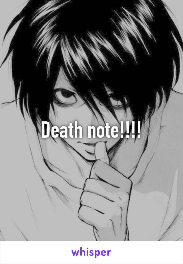 Death note!!!!