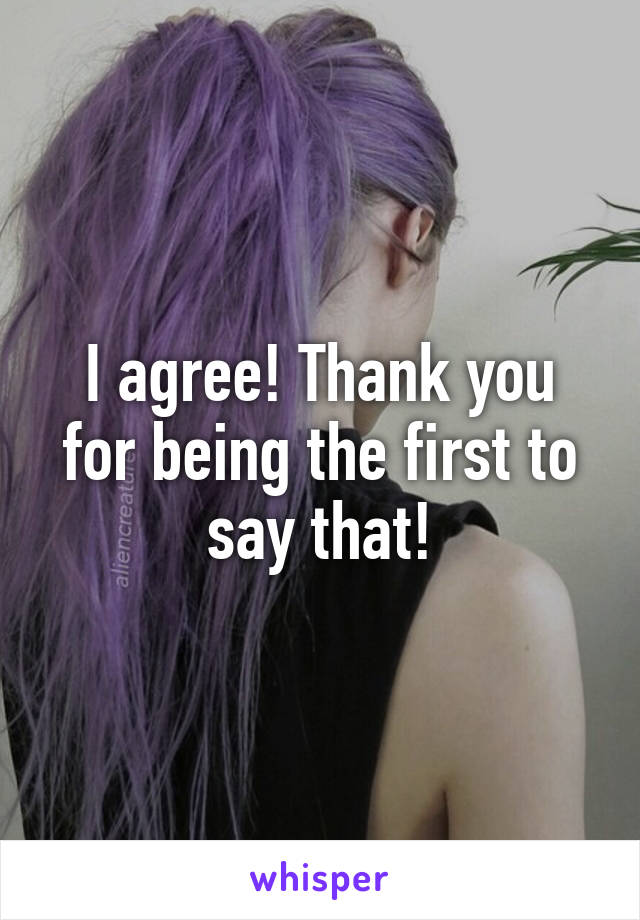 I agree! Thank you for being the first to say that!