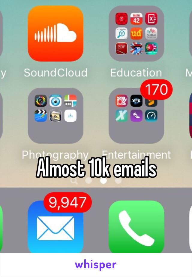Almost 10k emails