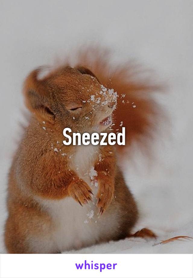 Sneezed 