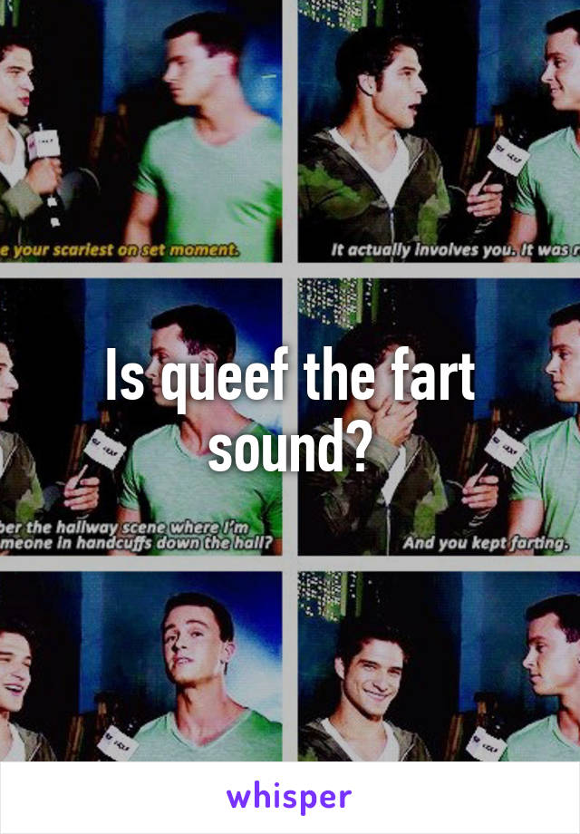 Is queef the fart sound?