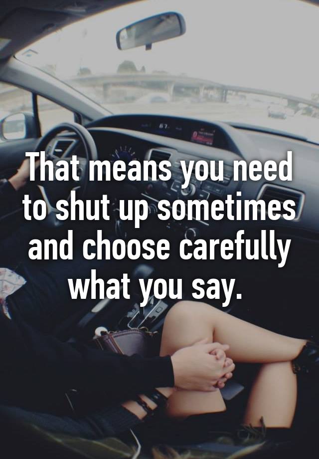 What Does Shut Up Mean In Text