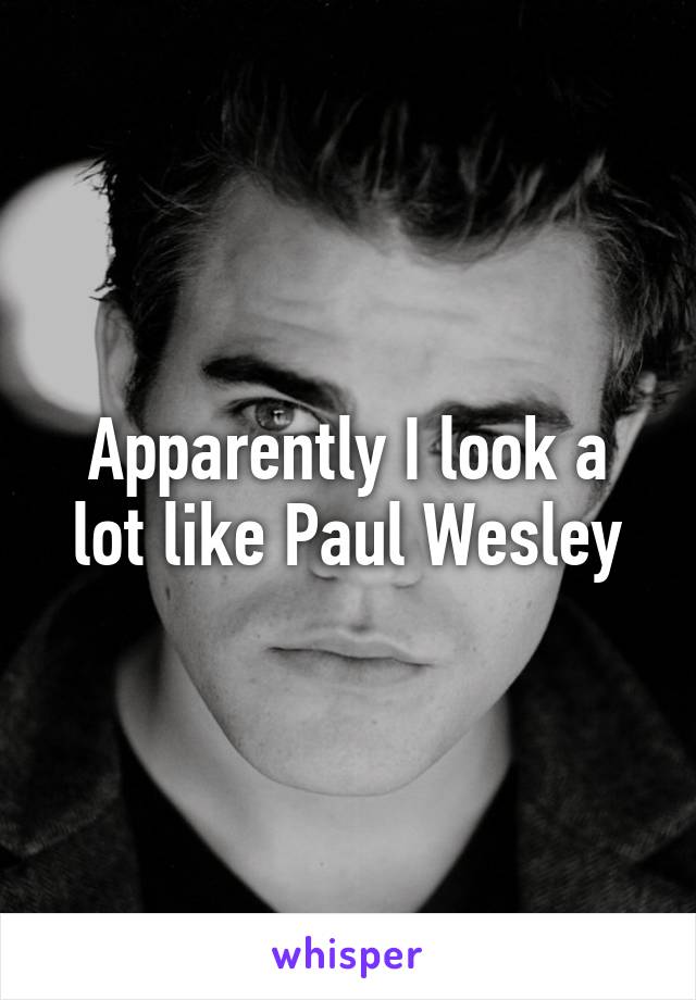 Apparently I look a lot like Paul Wesley