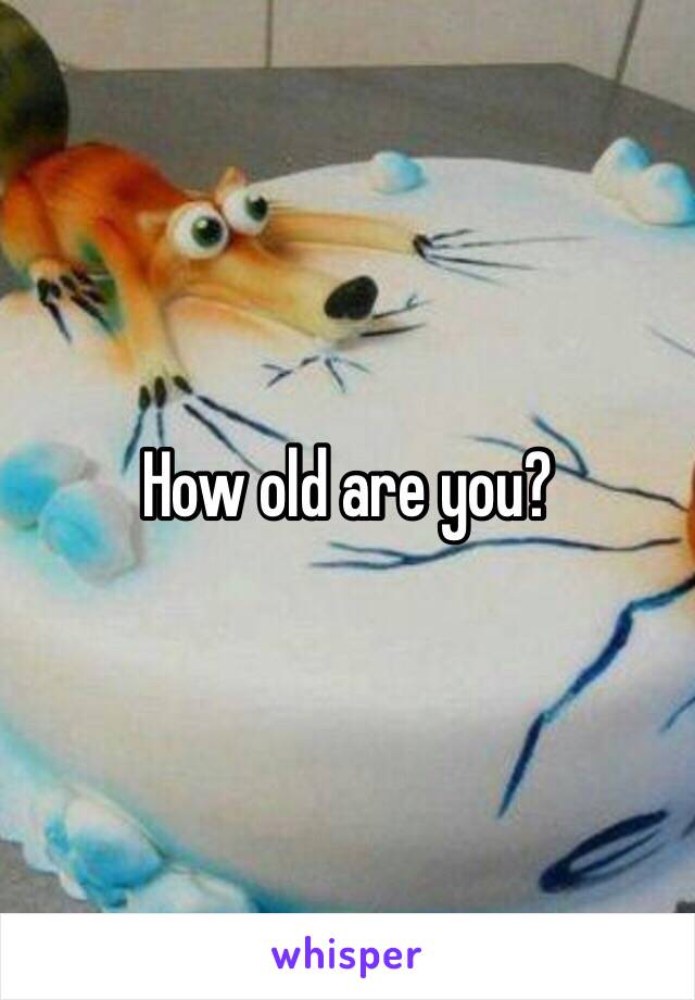 How old are you?