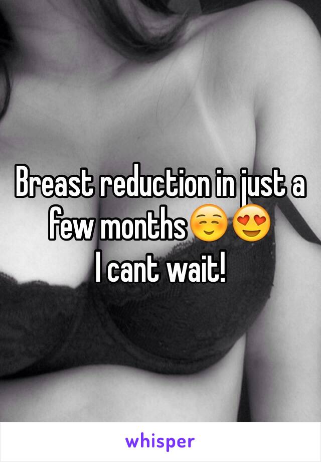 Breast reduction in just a few months☺️😍 
I cant wait!