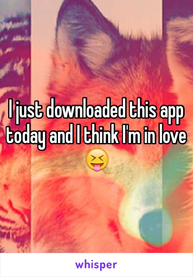 I just downloaded this app today and I think I'm in love 😝