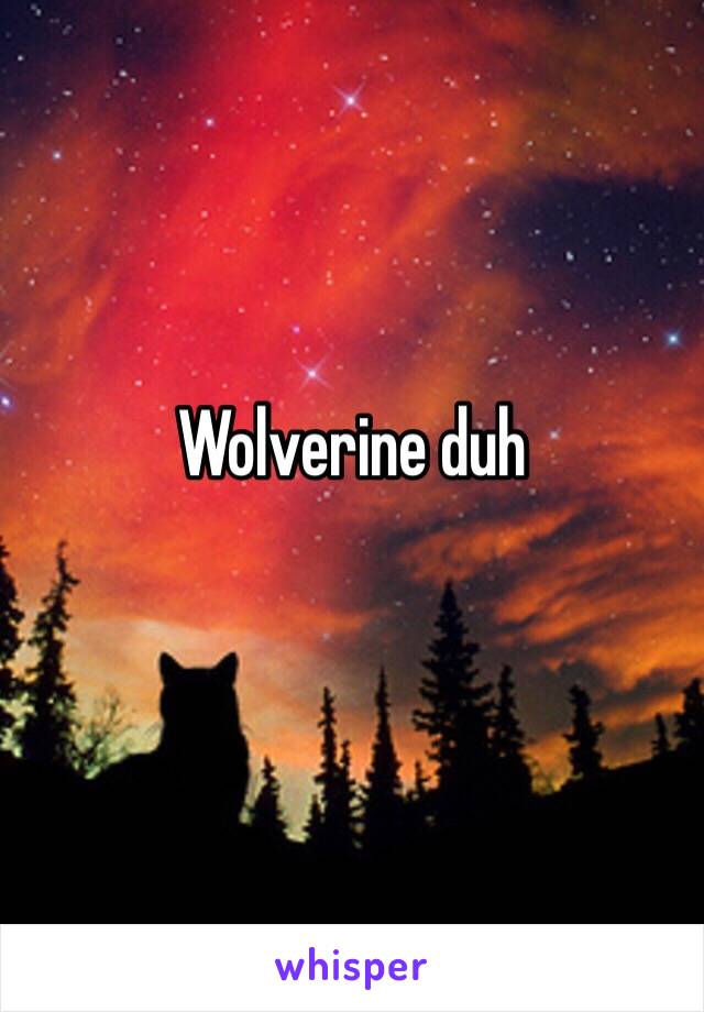 Wolverine duh
