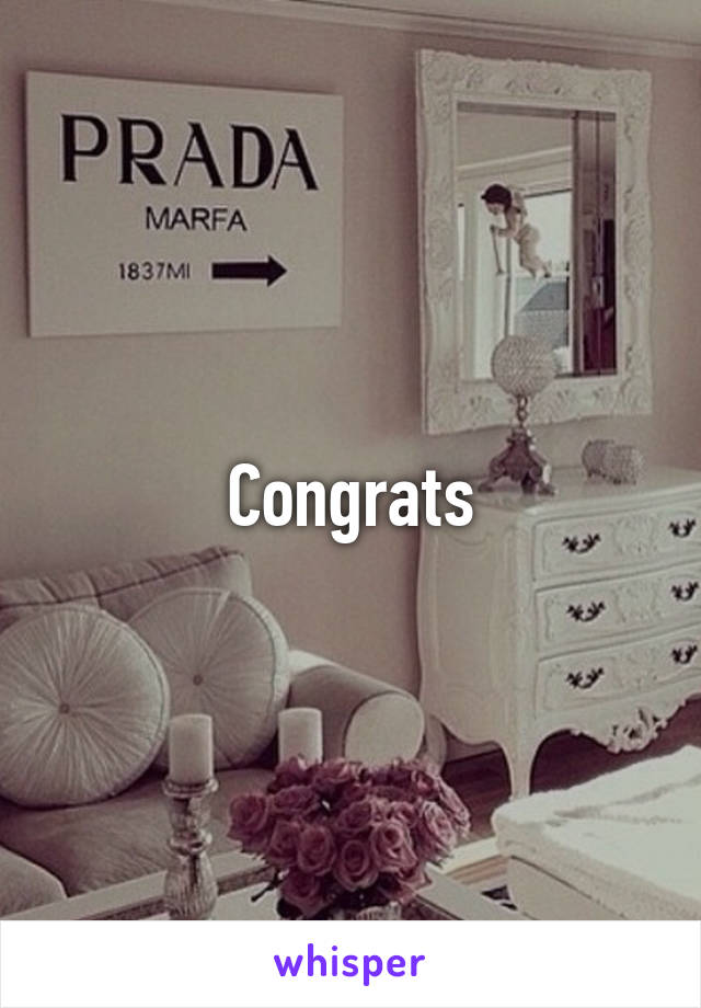 Congrats