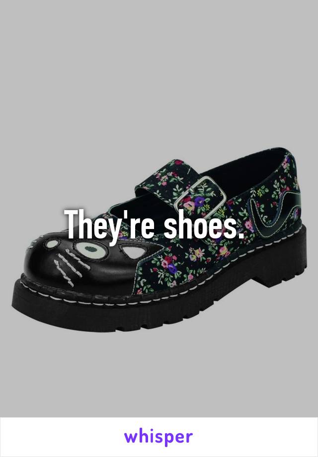 They're shoes. 