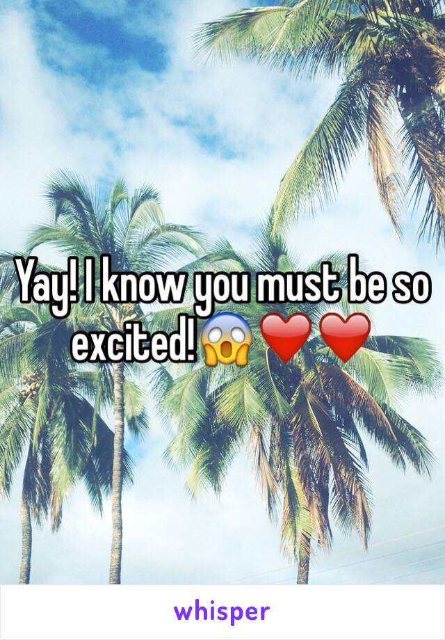 Yay! I know you must be so excited!😱❤️❤️