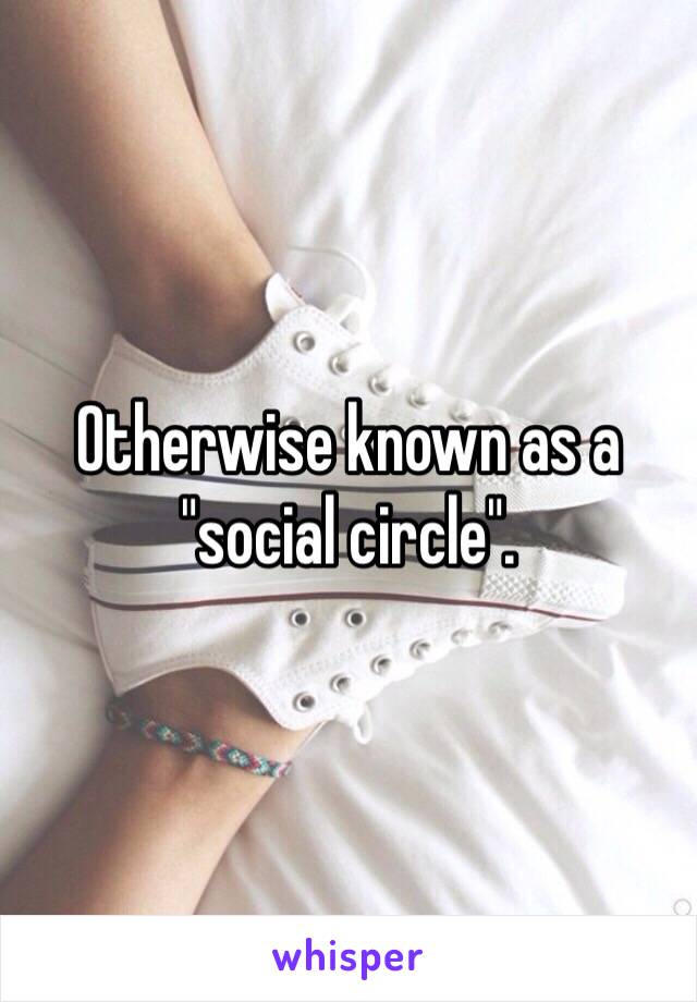 Otherwise known as a "social circle". 