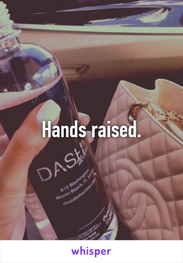 Hands raised.