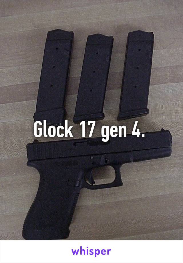 Glock 17 gen 4. 