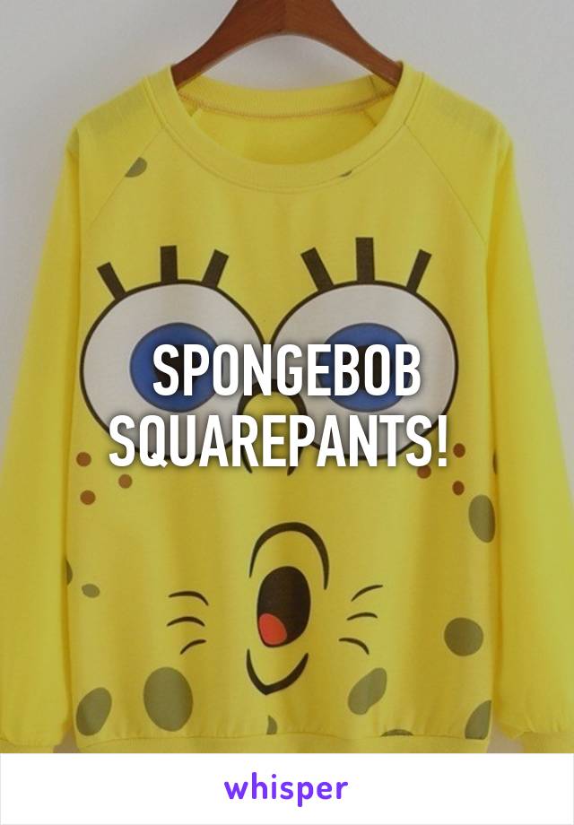 SPONGEBOB SQUAREPANTS! 