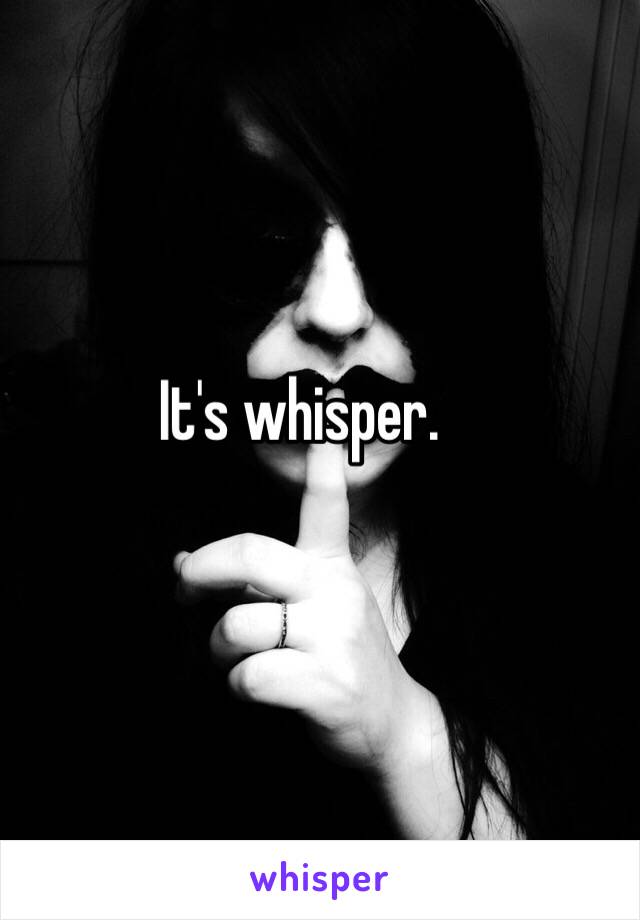 It's whisper. 