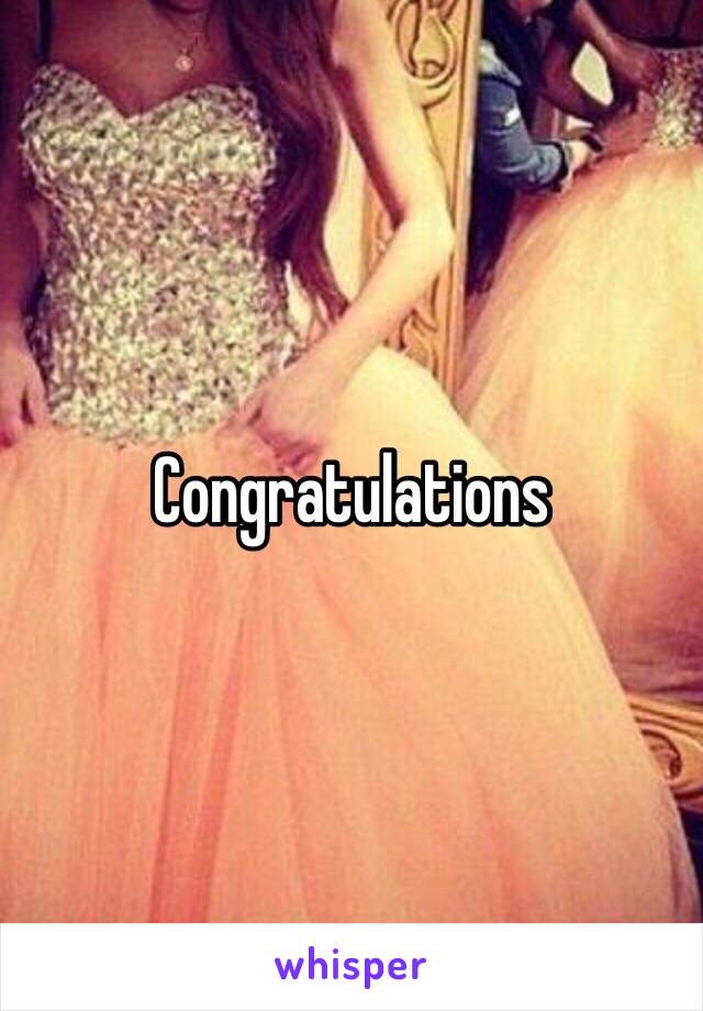 Congratulations 