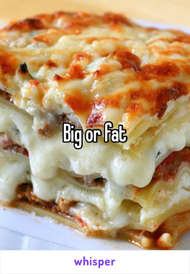 Big or fat